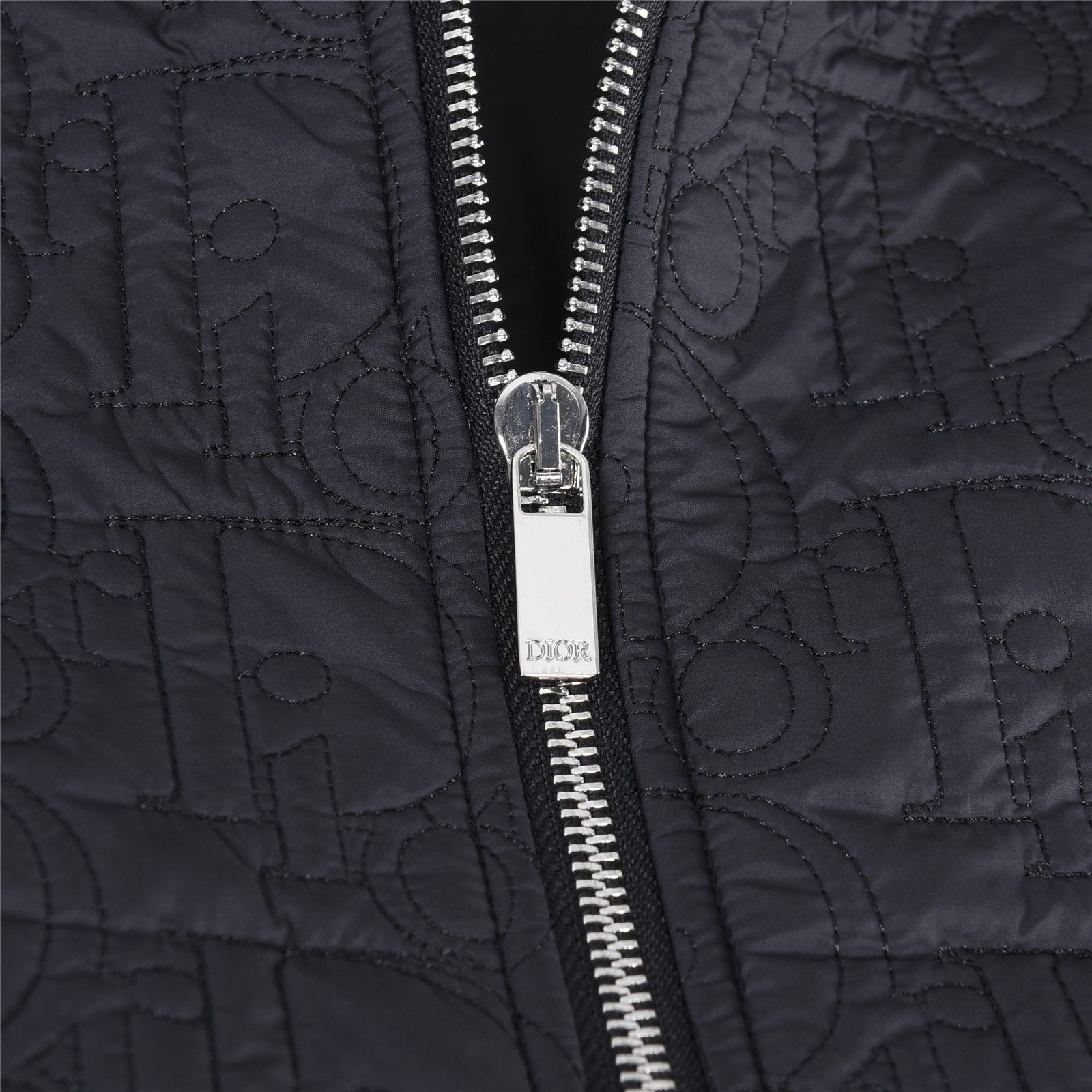 Dior Embossed Quilted CD Hooded Zip Jacket