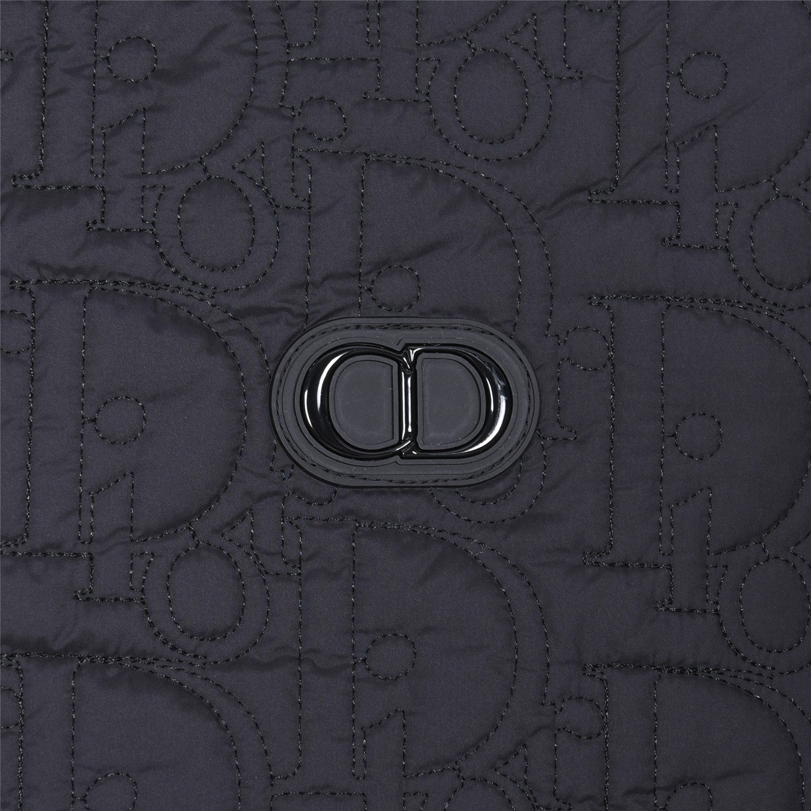 Dior Embossed Quilted CD Hooded Zip Jacket