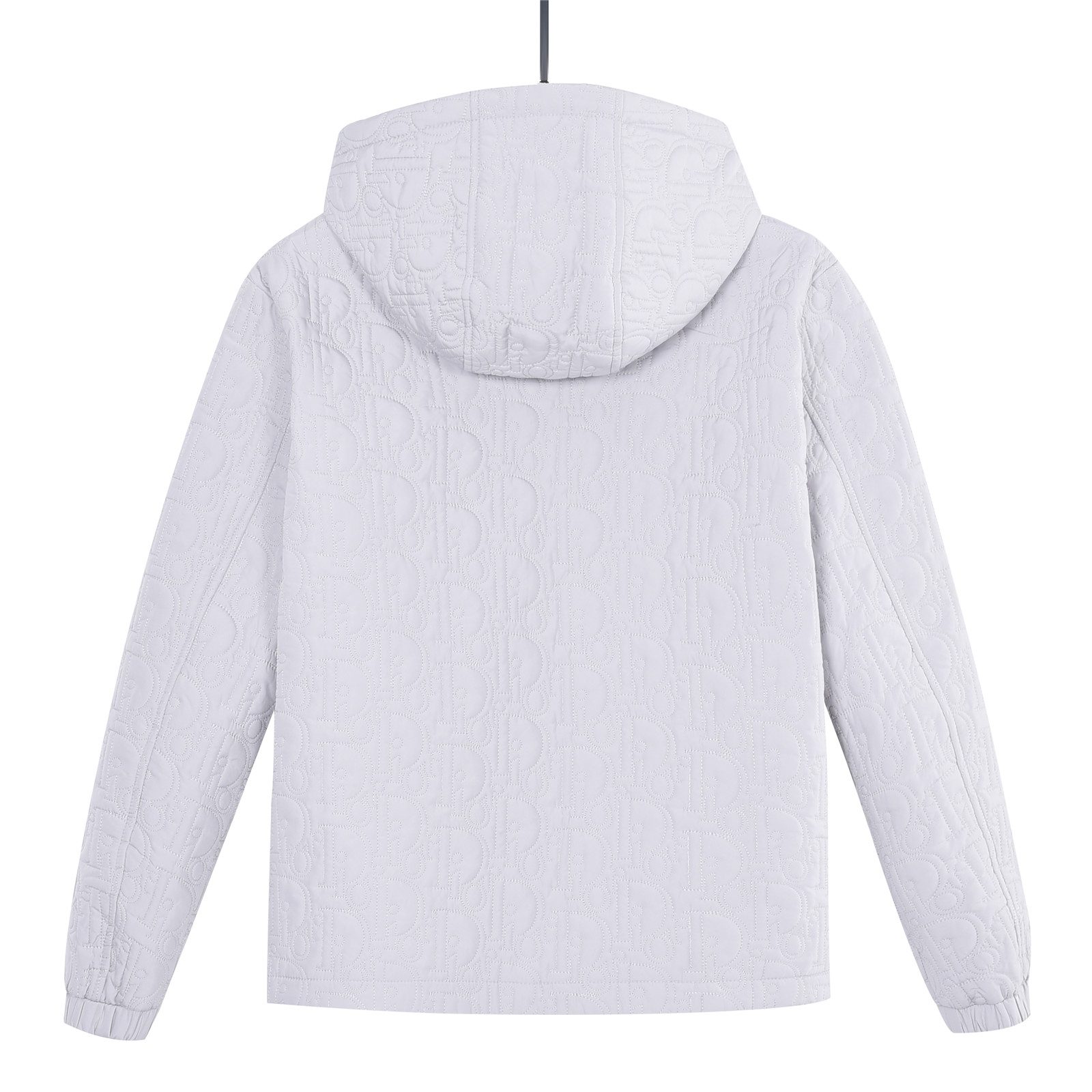 Dior Embossed Quilted CD Hooded Zip Jacket