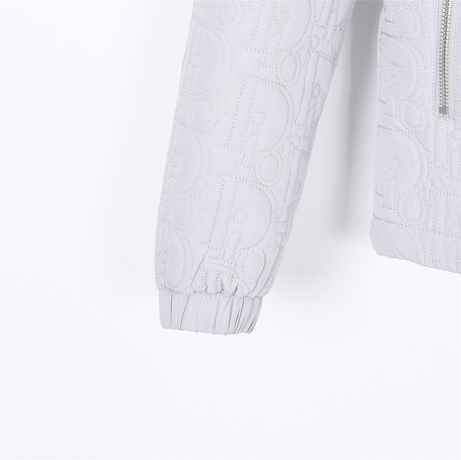 Dior Embossed Quilted CD Hooded Zip Jacket