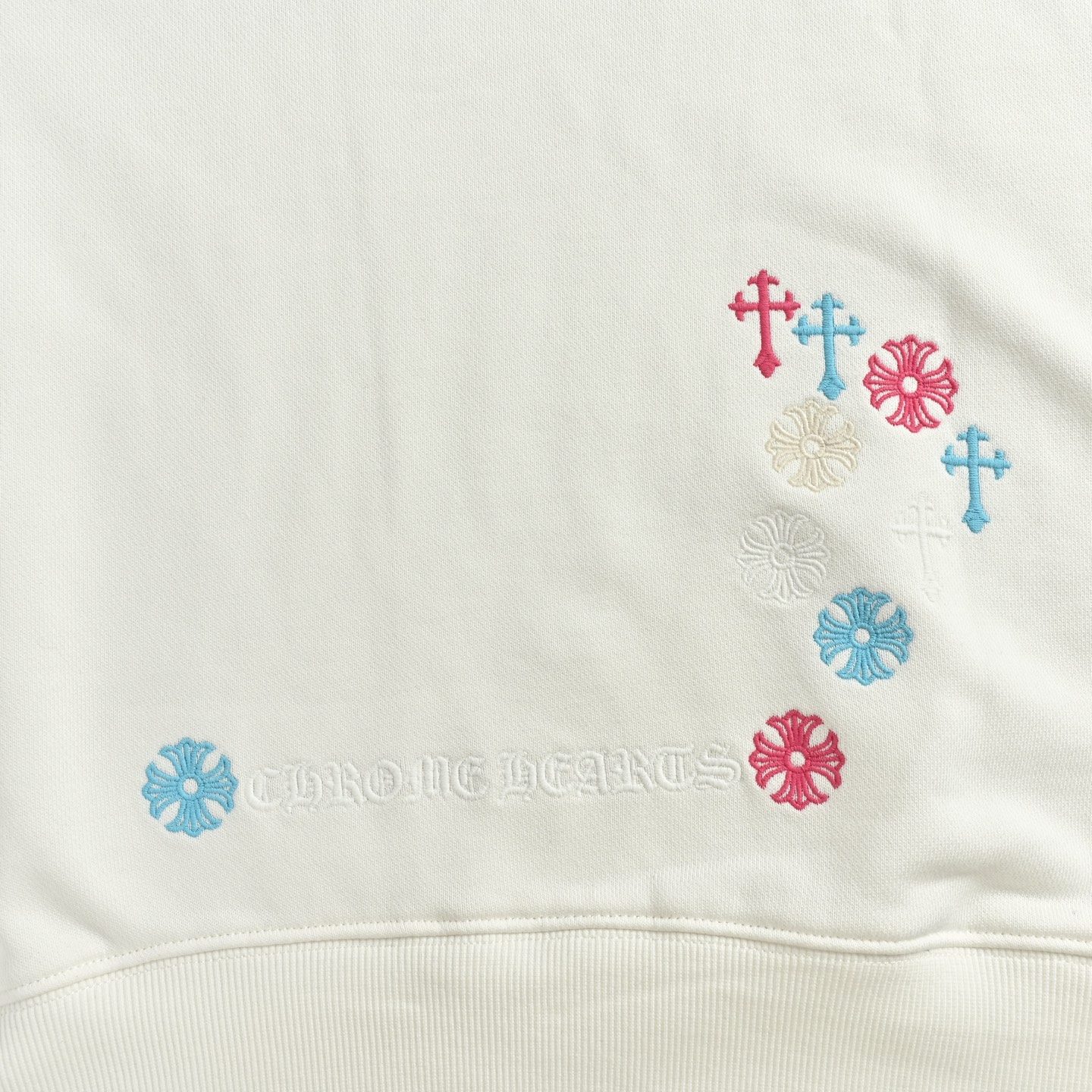 Chrome Hearts Colorful Logo Embroidered Crewneck Sweatshirt
