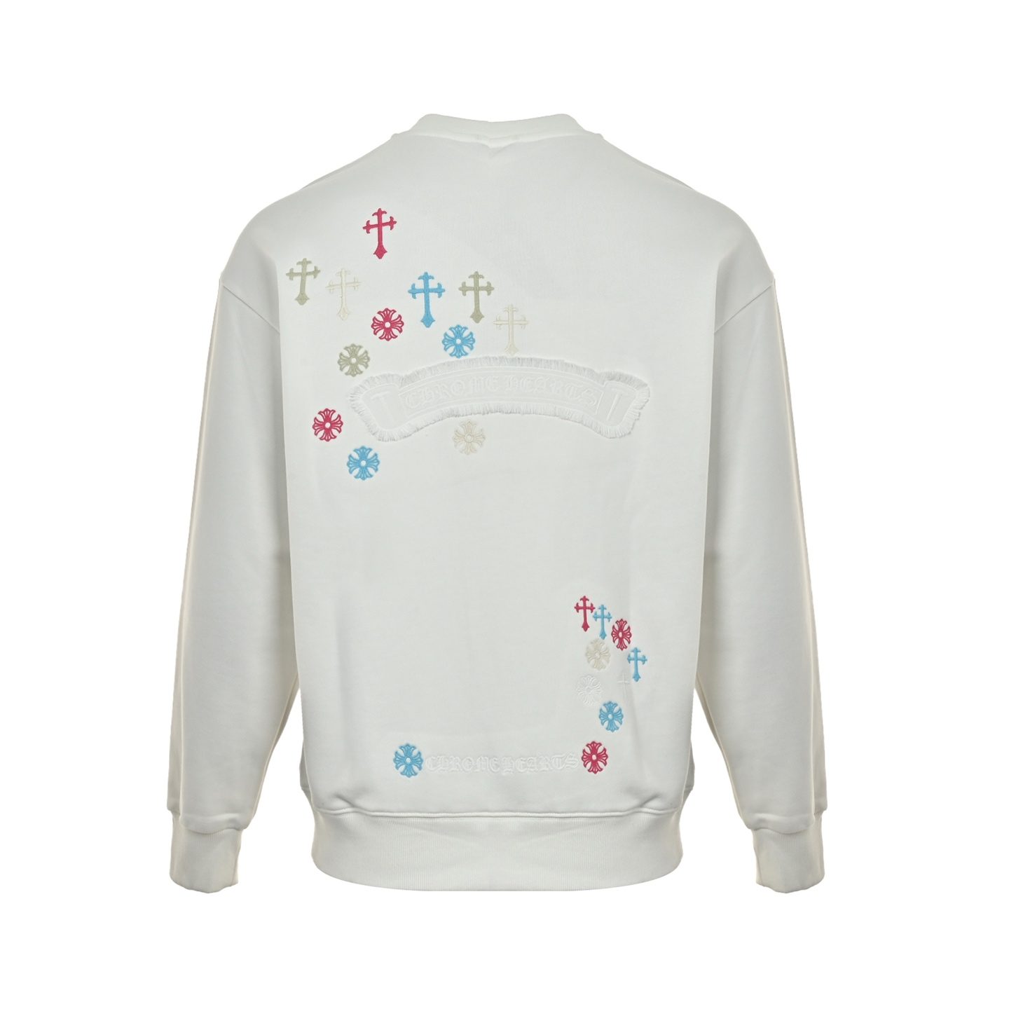 Chrome Hearts Colorful Logo Embroidered Crewneck Sweatshirt