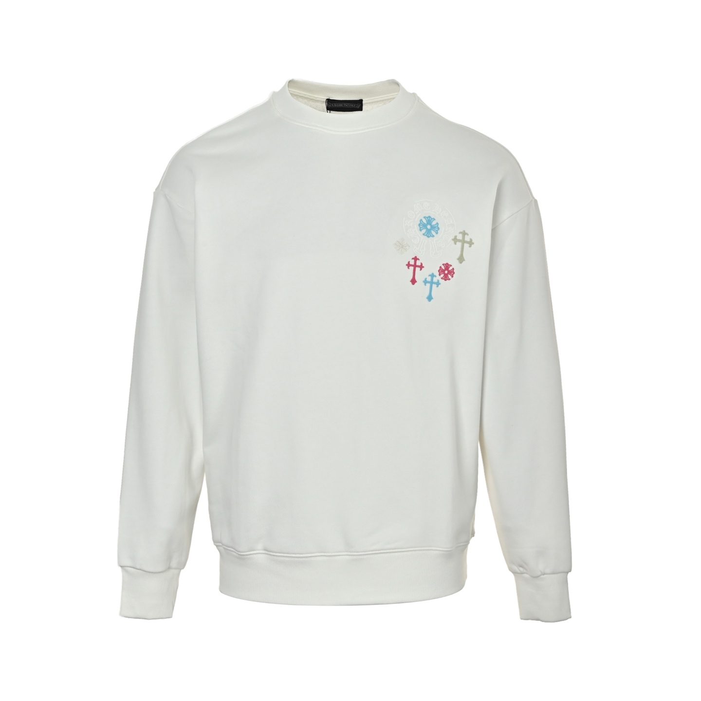 Chrome Hearts Colorful Logo Embroidered Crewneck Sweatshirt