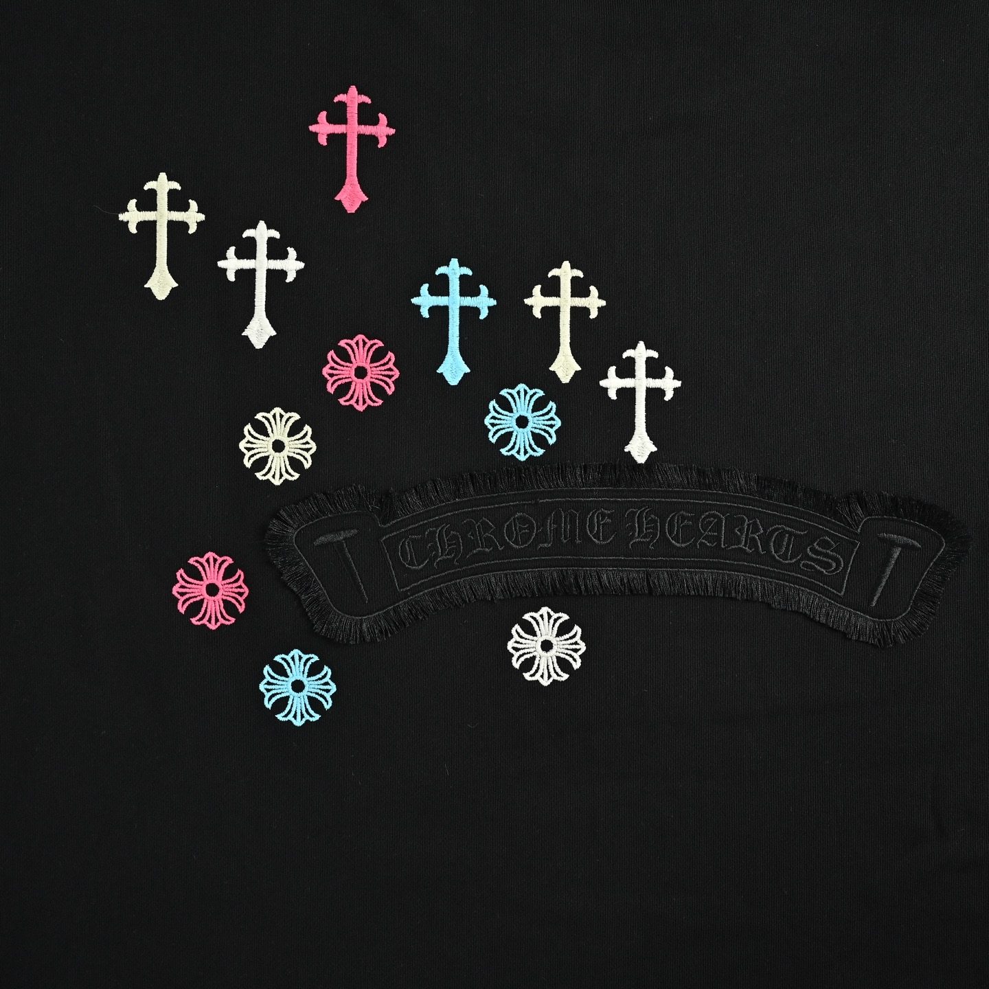 Chrome Hearts Colorful Logo Embroidered Crewneck Sweatshirt