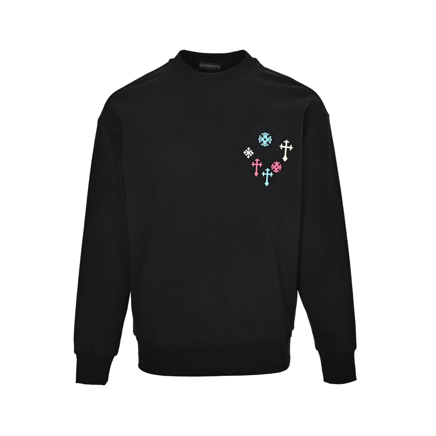 Chrome Hearts Colorful Logo Embroidered Crewneck Sweatshirt