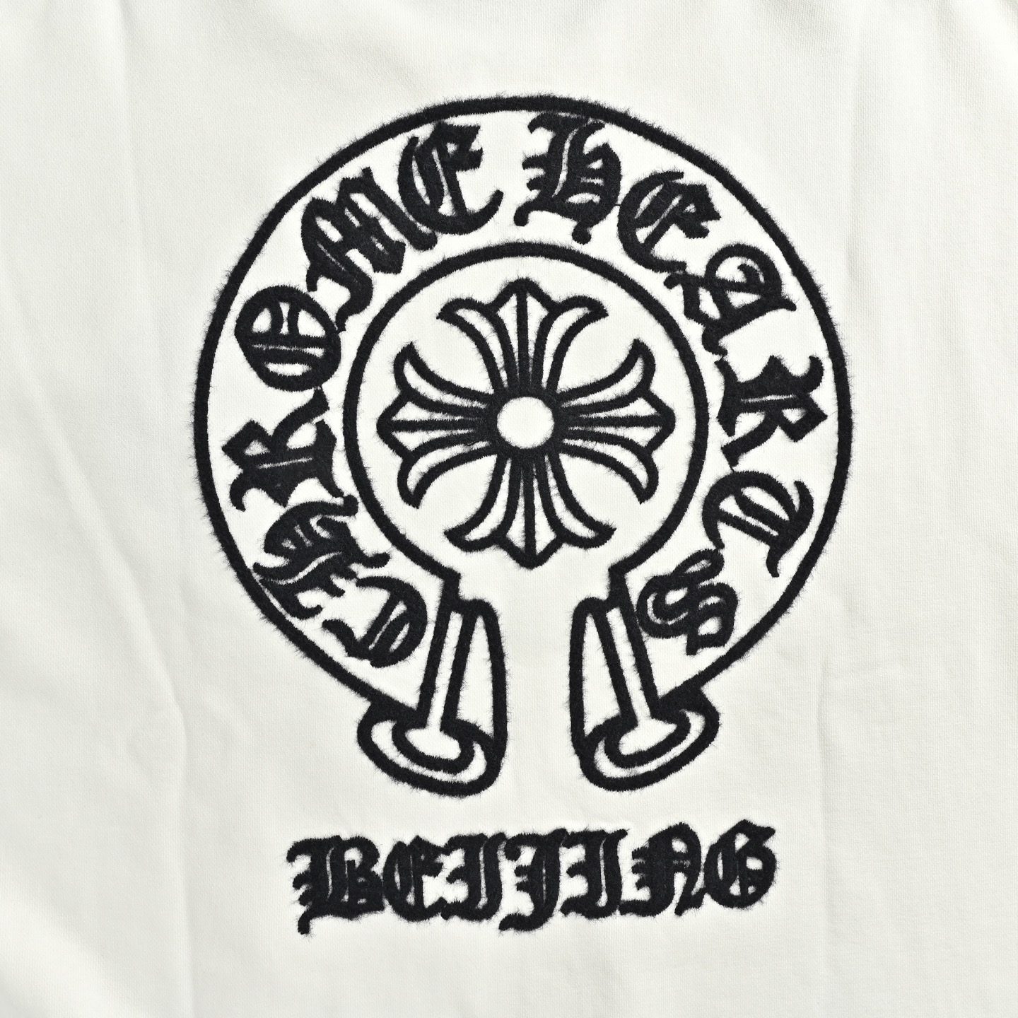 Chrome Hearts Horseshoe Scroll Embroidered Crewneck Sweatshirt