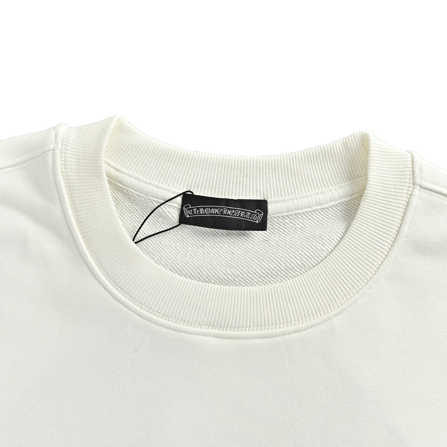 Chrome Hearts Horseshoe Scroll Embroidered Crewneck Sweatshirt