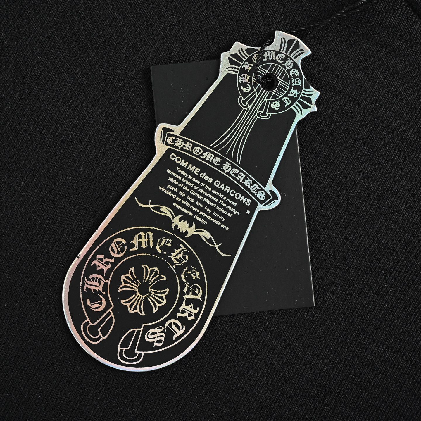 Chrome Hearts Horseshoe Scroll Embroidered Crewneck Sweatshirt