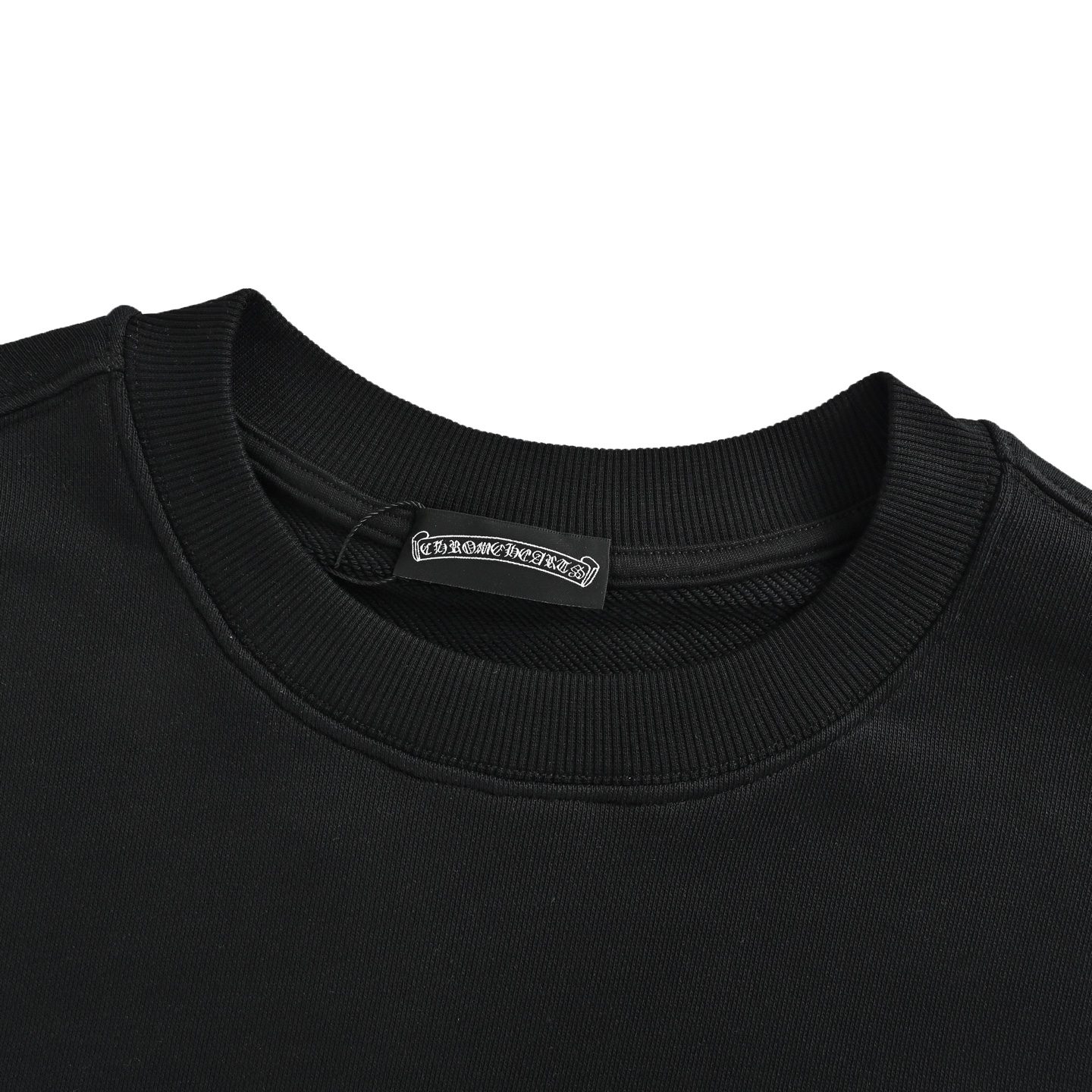 Chrome Hearts Horseshoe Scroll Embroidered Crewneck Sweatshirt