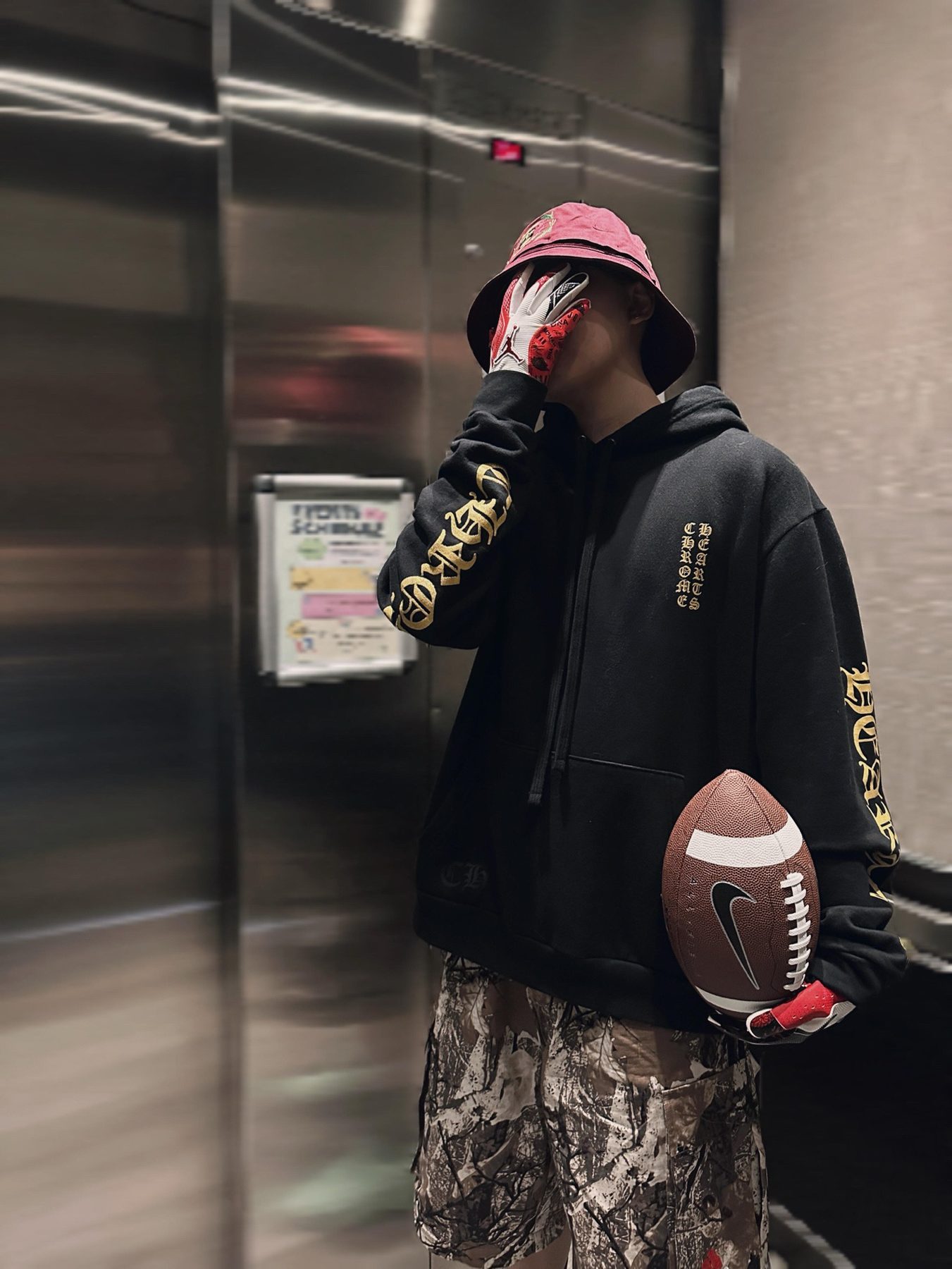 Chrome Hearts Gold Label Sanskrit Print Hoodie