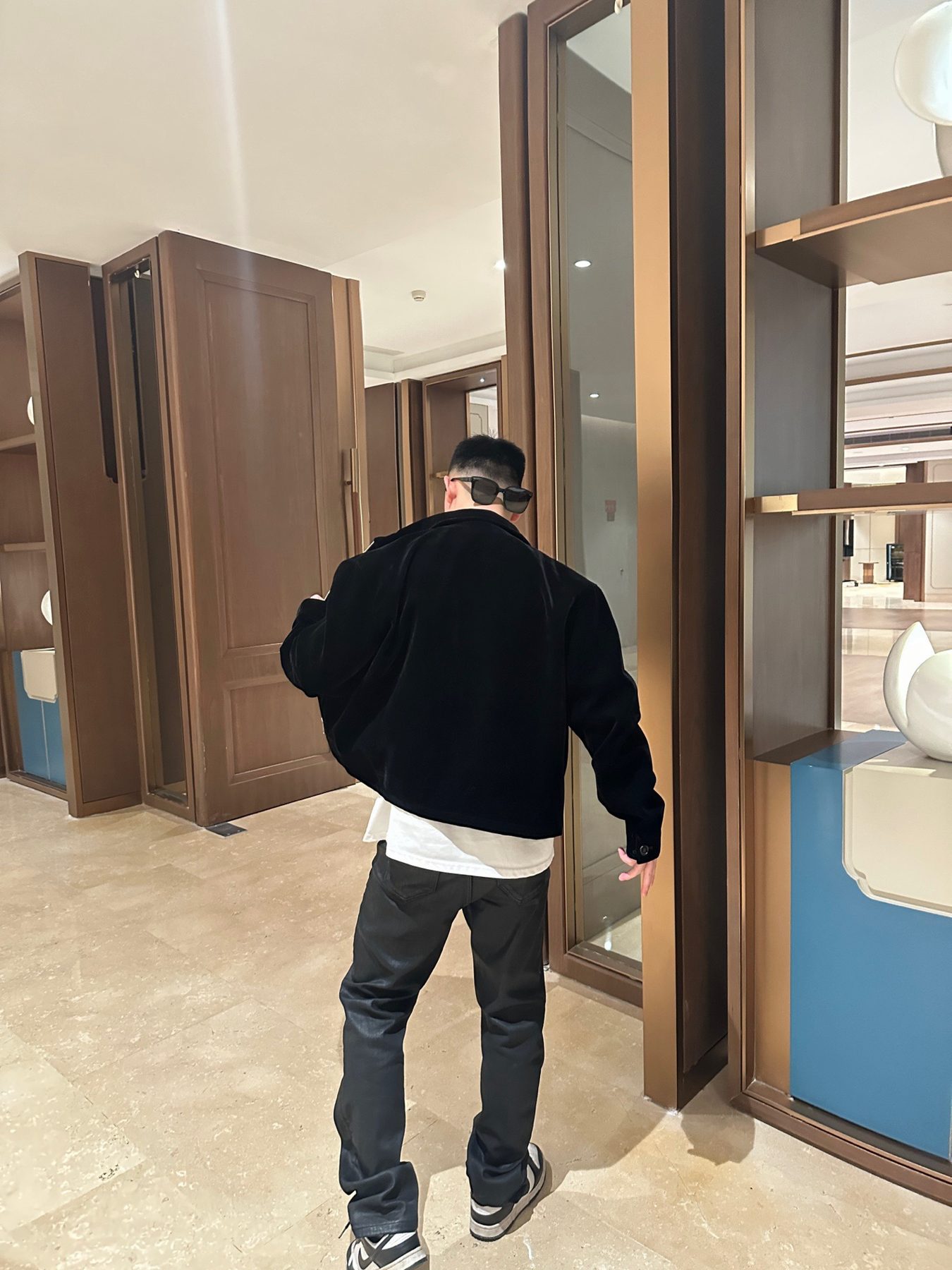 Prada 25FW Triangle Logo Velvet Jacket