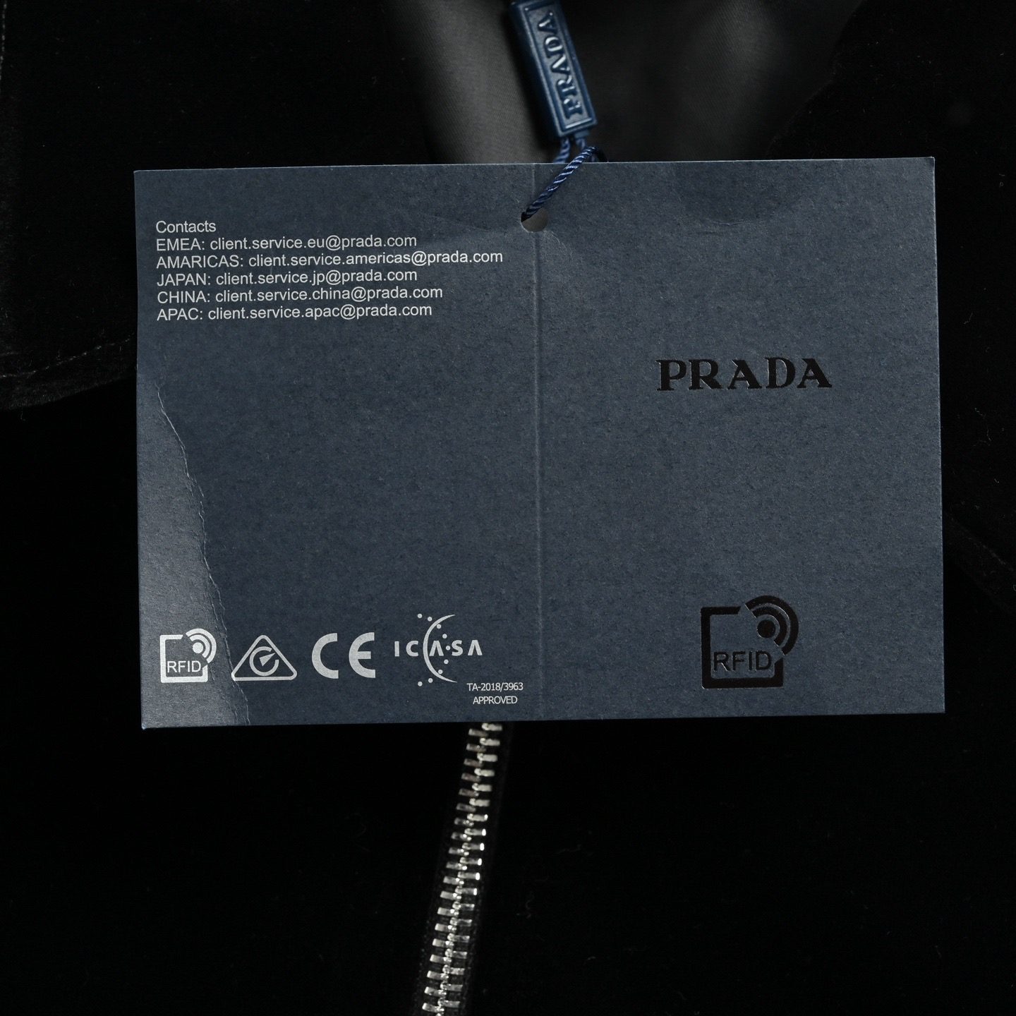 Prada 25FW Triangle Logo Velvet Jacket