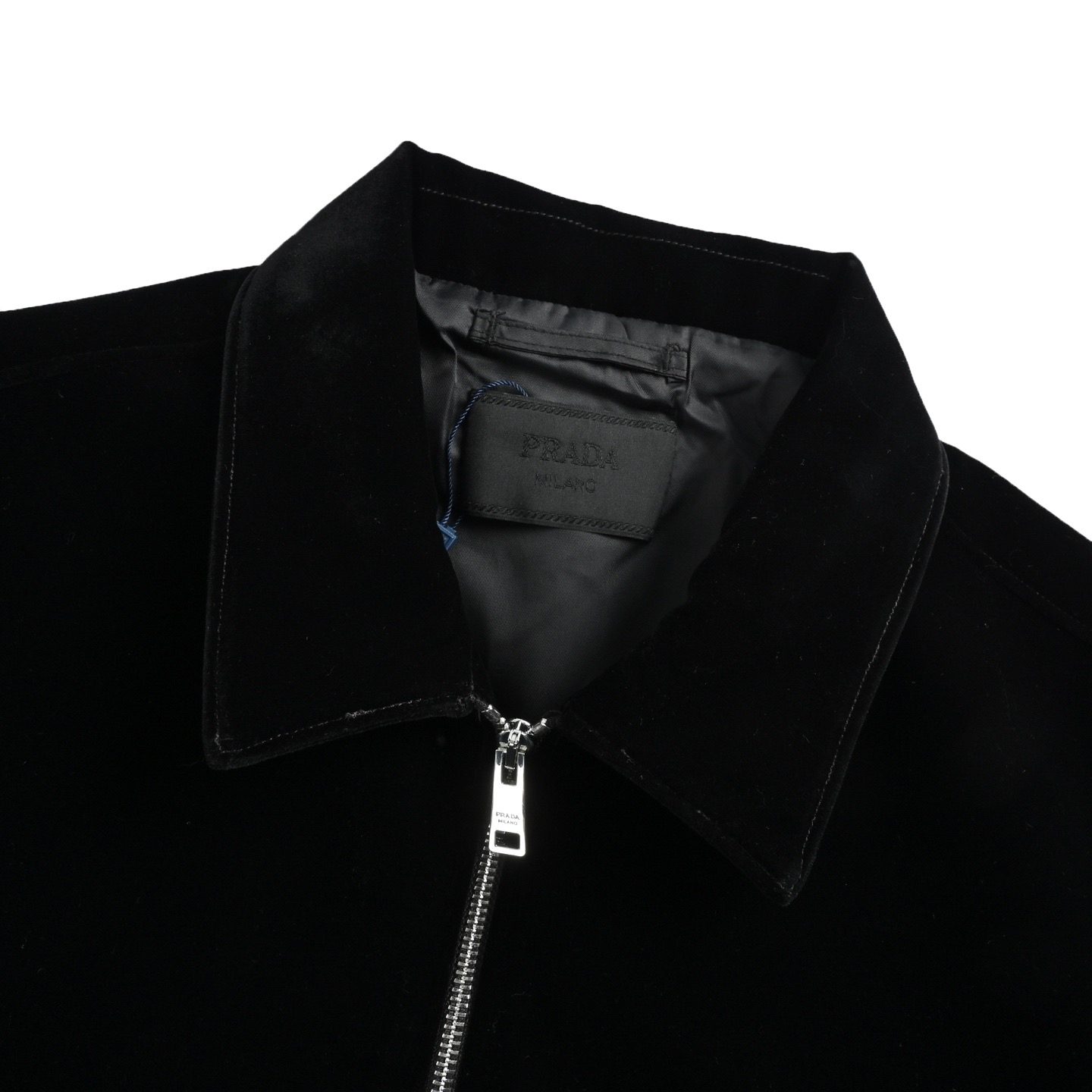 Prada 25FW Triangle Logo Velvet Jacket