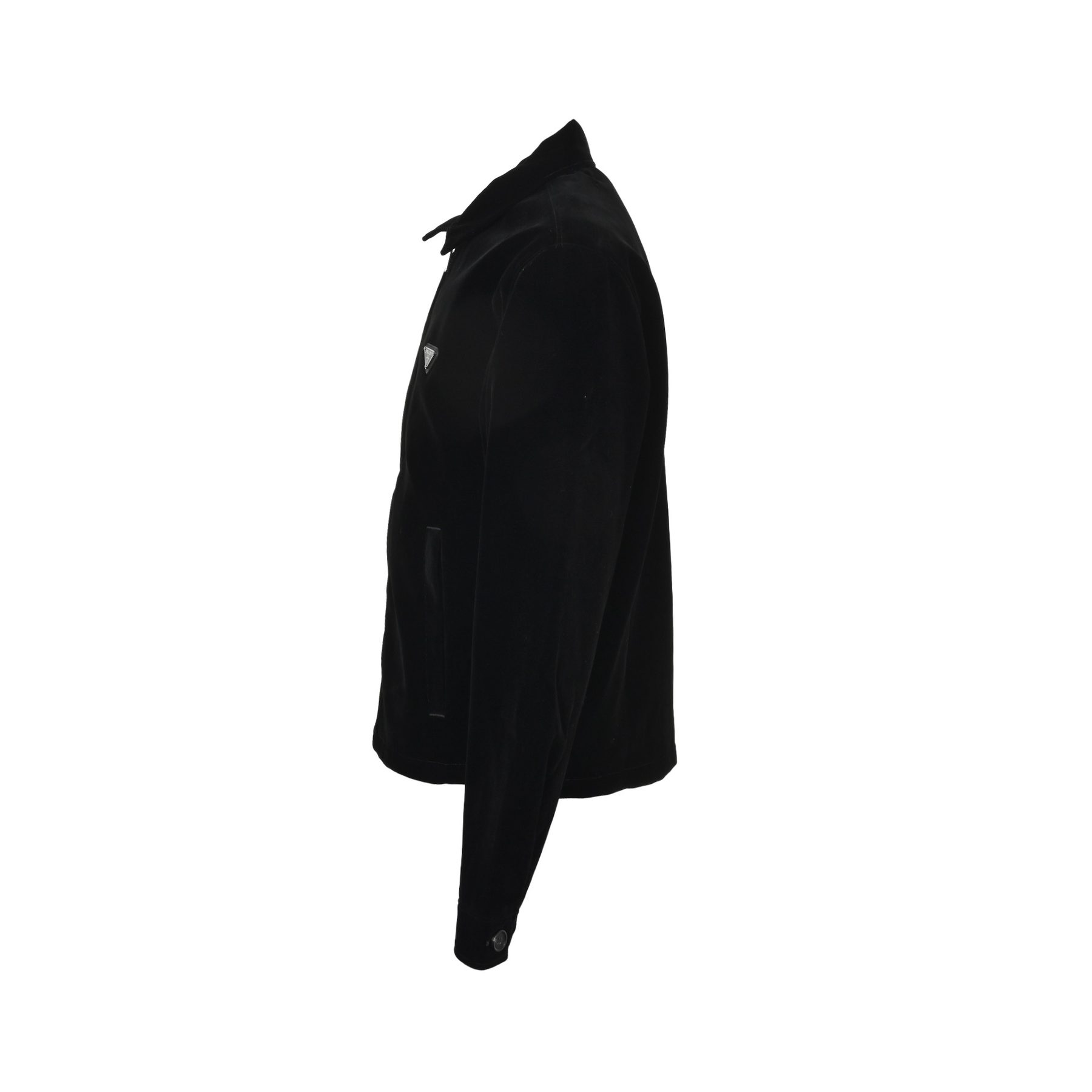 Prada 25FW Triangle Logo Velvet Jacket
