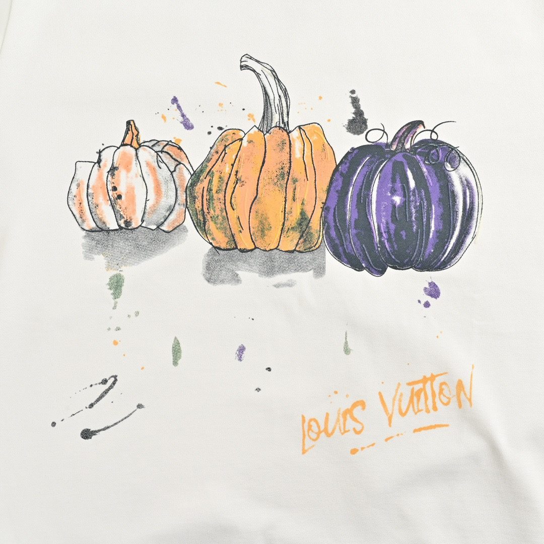 Louis Vuitton 24FW Hand Drawn Pumpkin Crewneck Sweatshirt