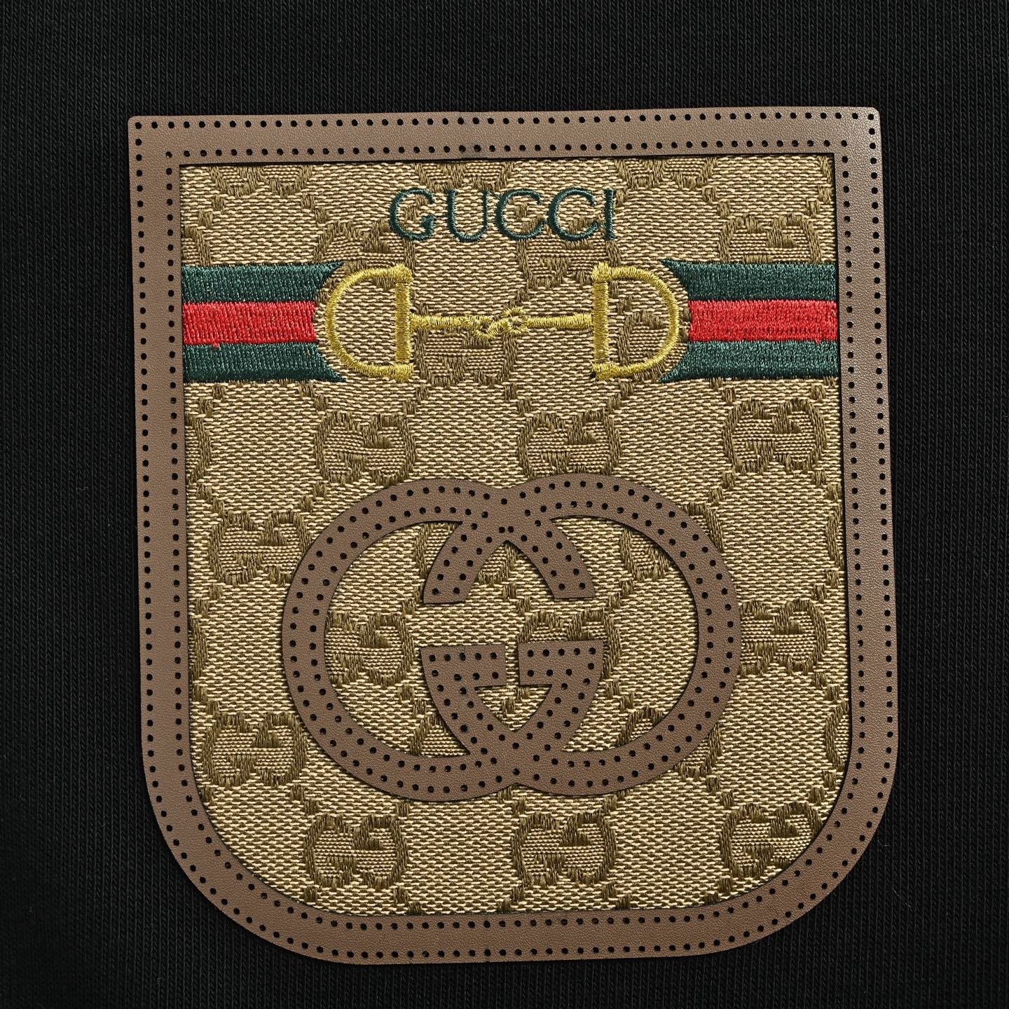 Gucci Monogram Pocket Appliqué Crewneck Sweatshirt