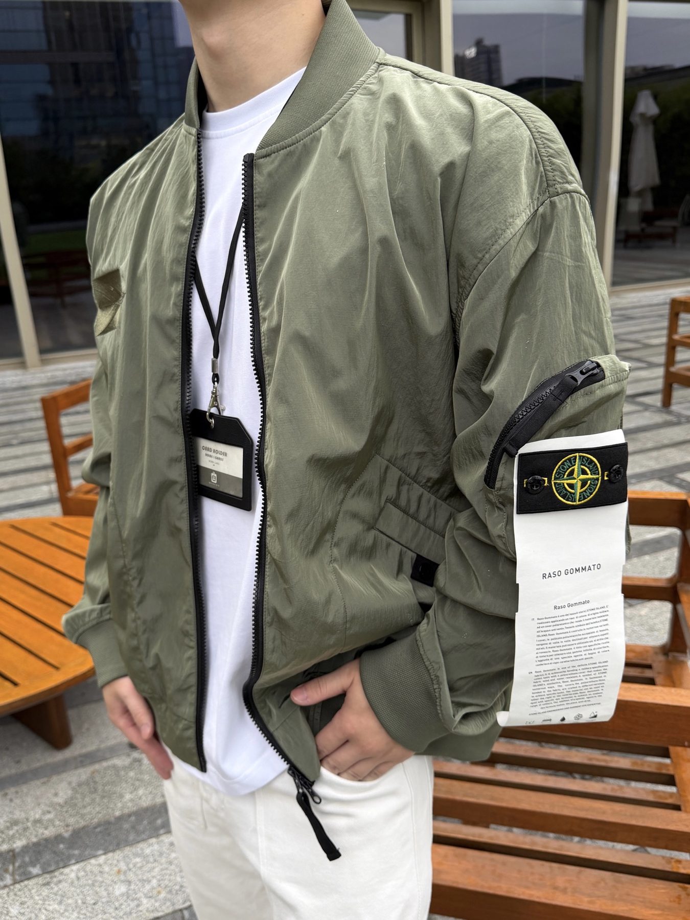 Stone Island Multi Pocket Bomber Jacket