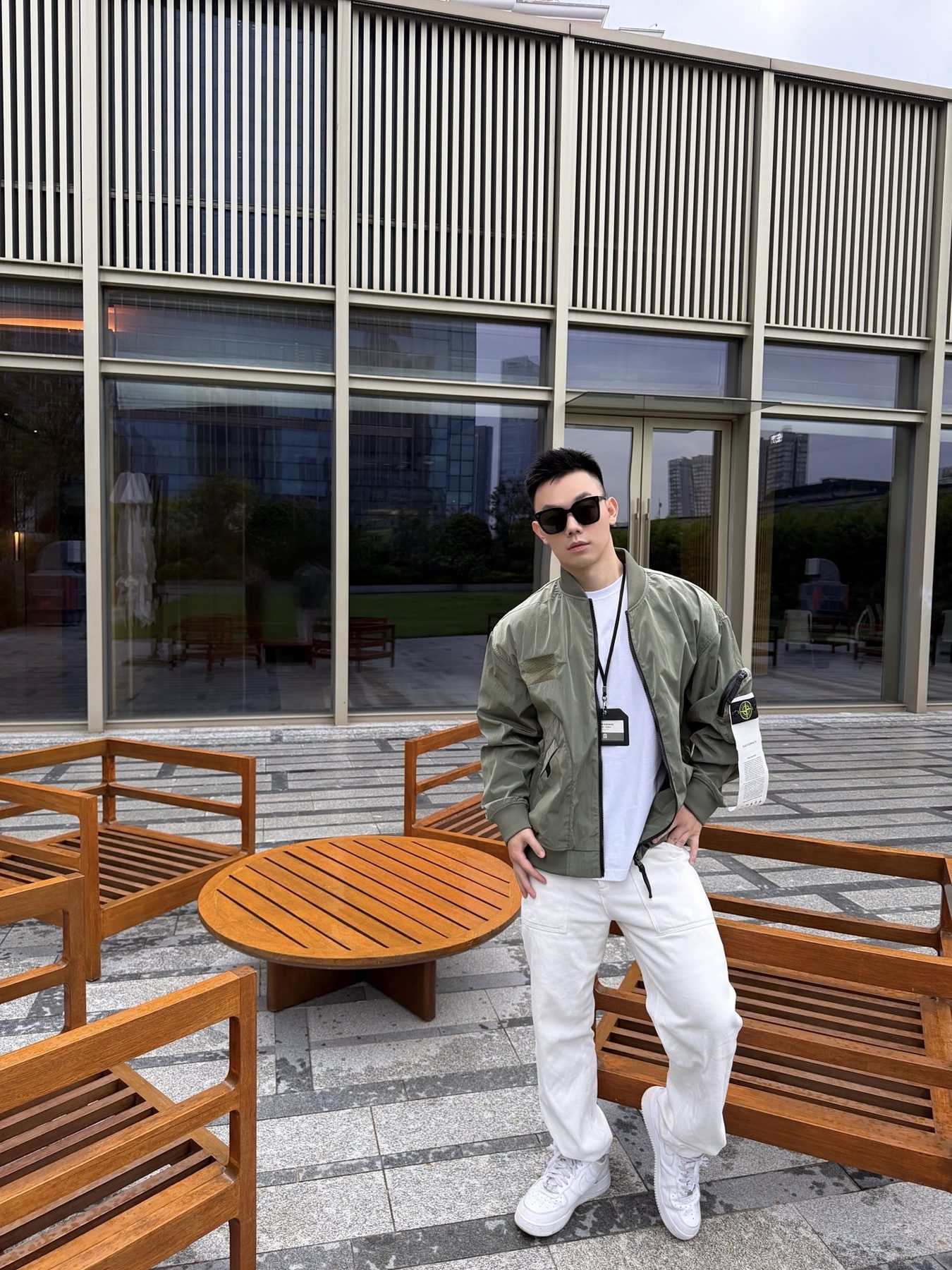Stone Island Multi Pocket Bomber Jacket
