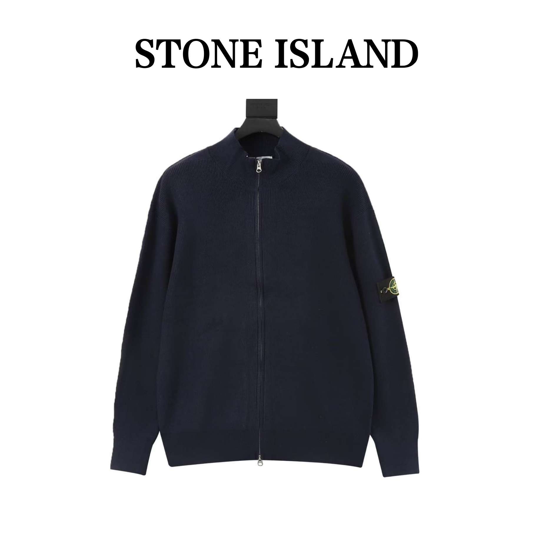 Stone Island 26FW Sleeve Badge Zip Knit Jacket
