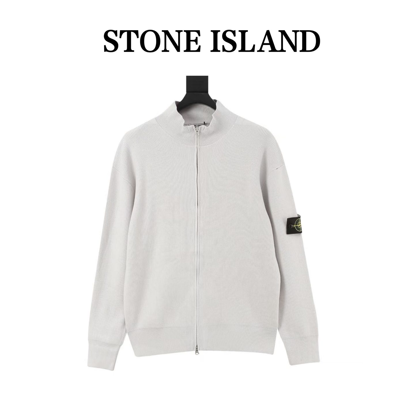 Stone Island 26FW Sleeve Badge Zip Knit Jacket