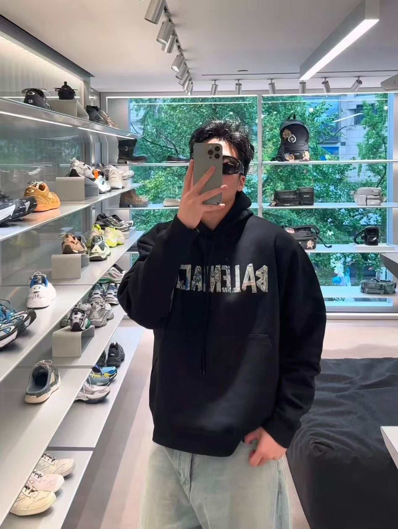Balenciaga Graffiti Tape Hoodie