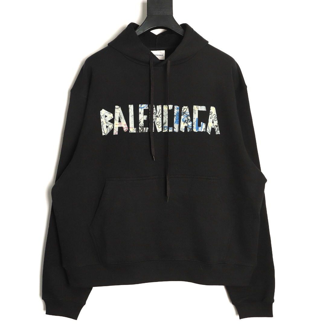 Balenciaga Graffiti Tape Hoodie