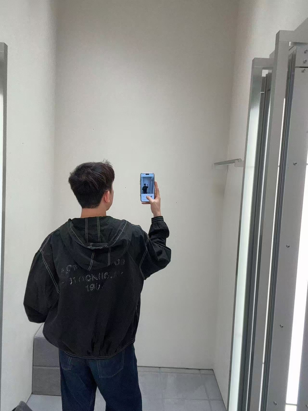 Acne Studios 26FW Contrast Seam Technical Hooded Jacket