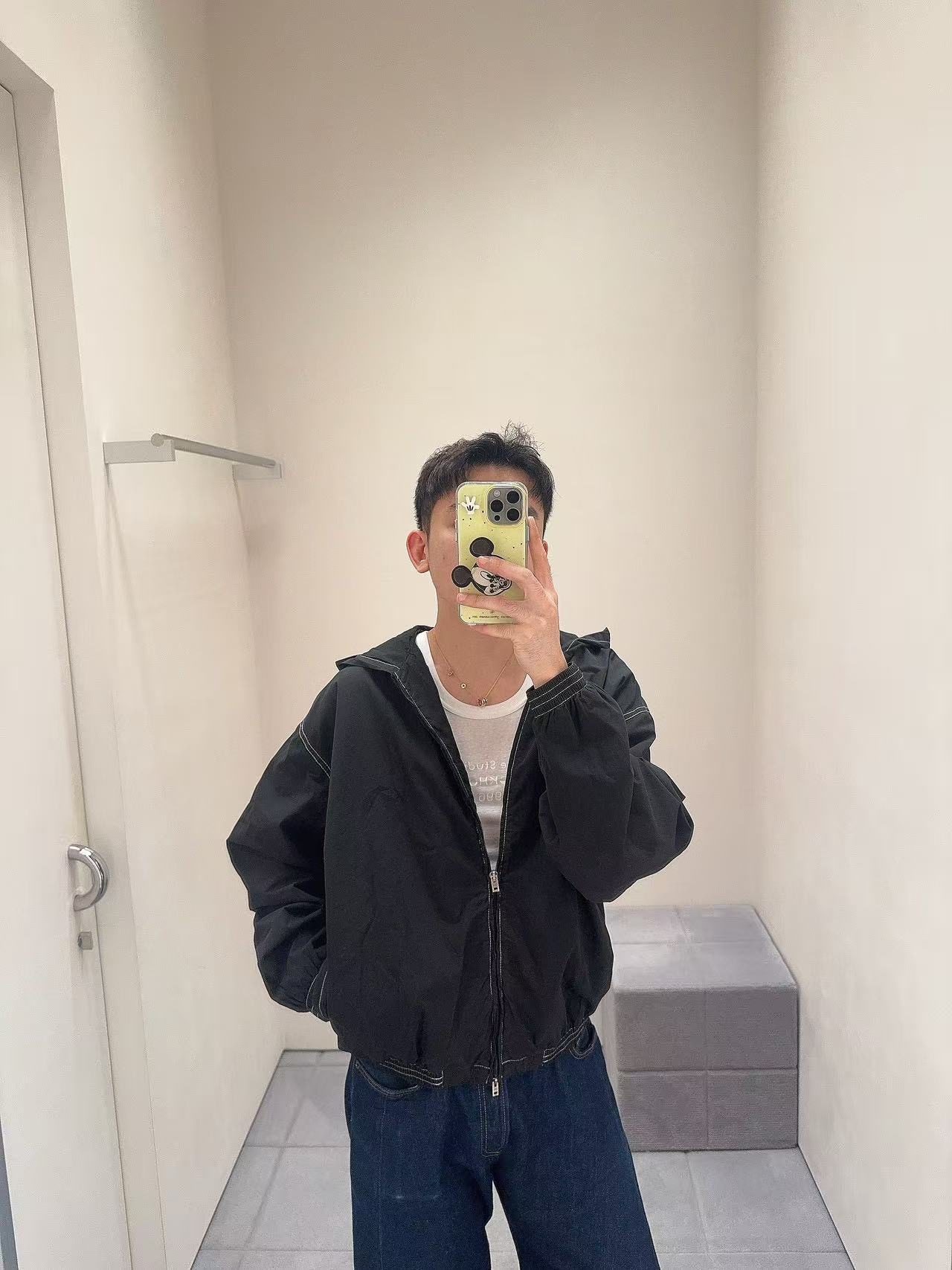Acne Studios 26FW Contrast Seam Technical Hooded Jacket
