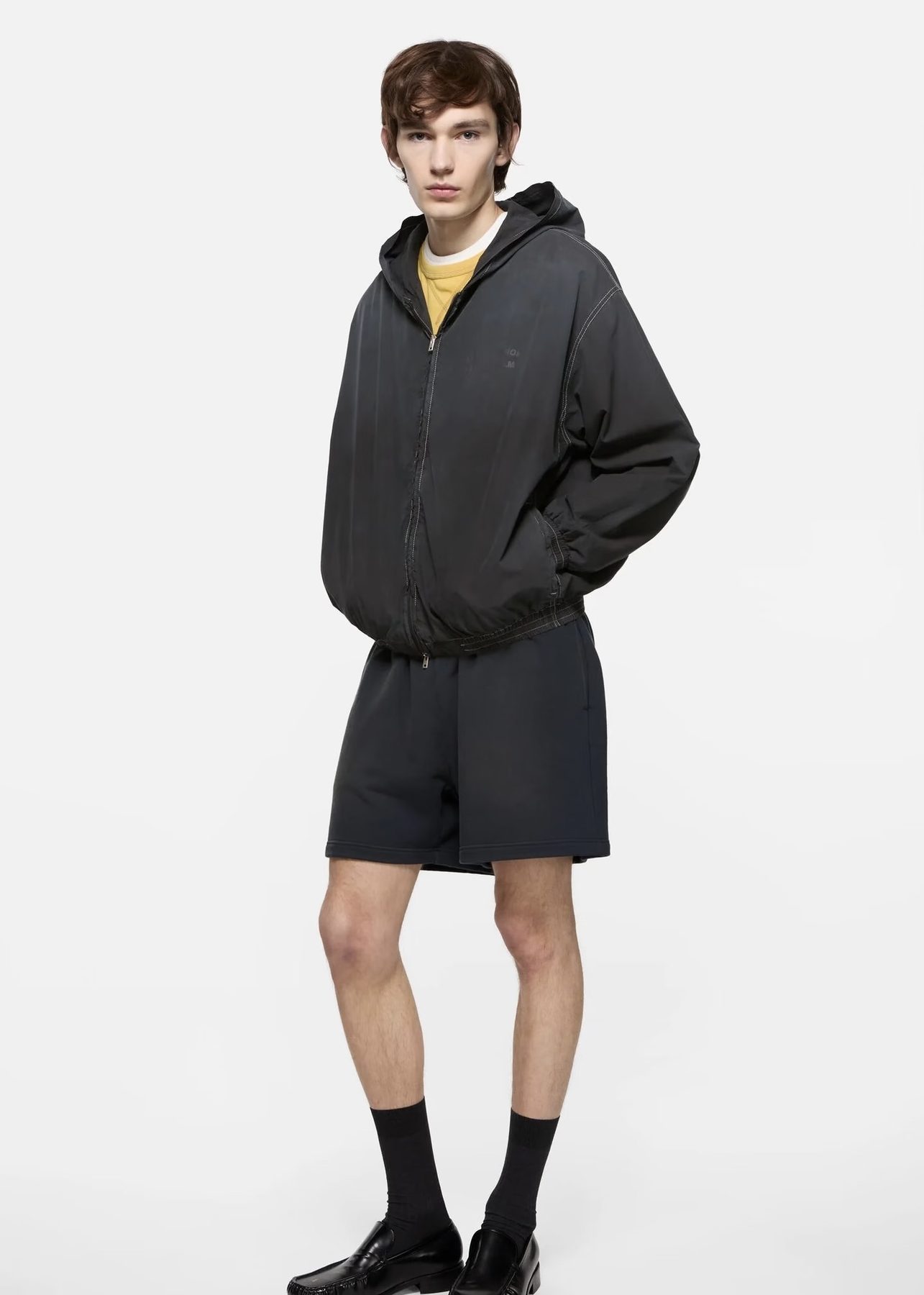 Acne Studios 26FW Contrast Seam Technical Hooded Jacket