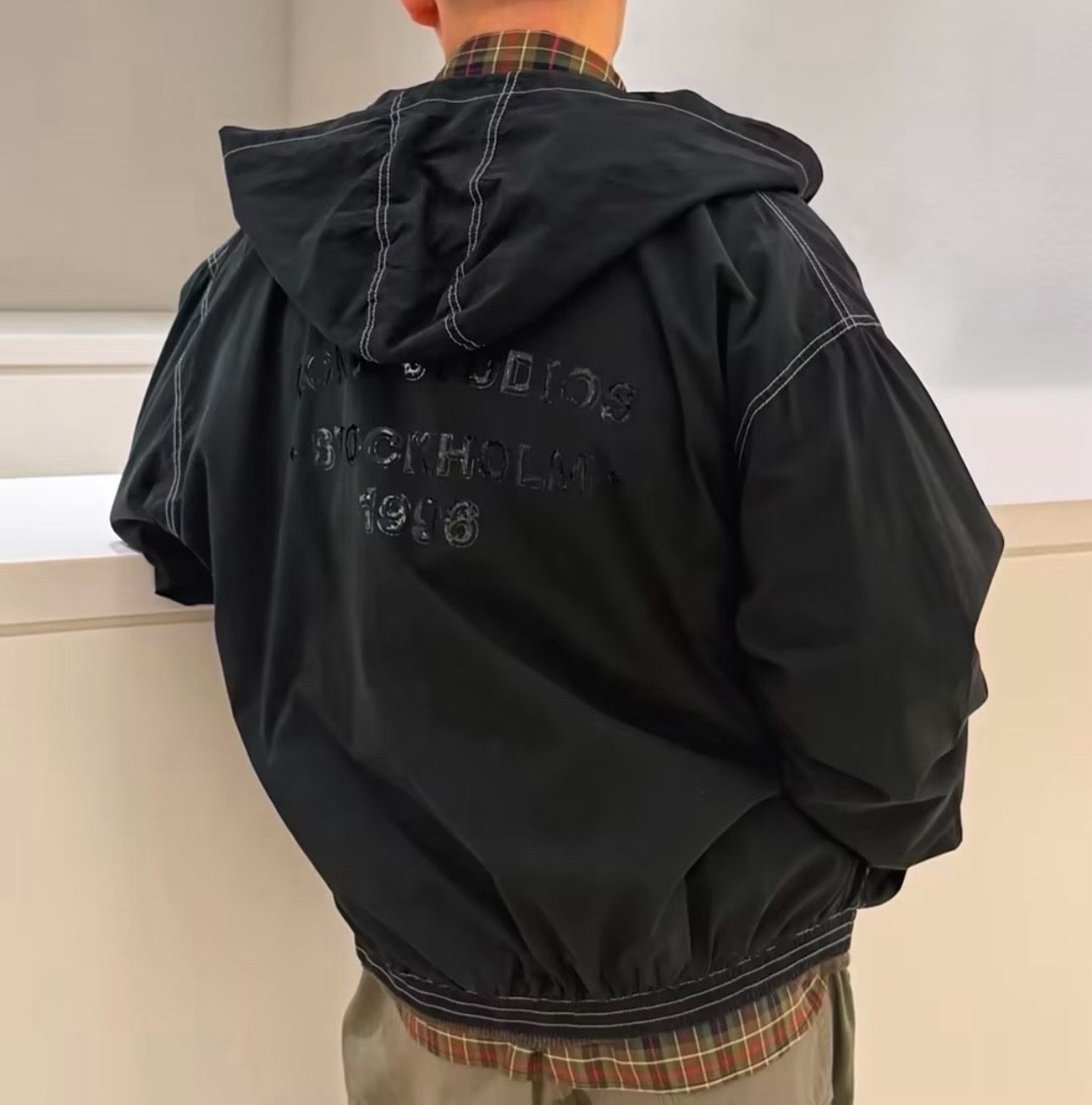 Acne Studios 26FW Contrast Seam Technical Hooded Jacket