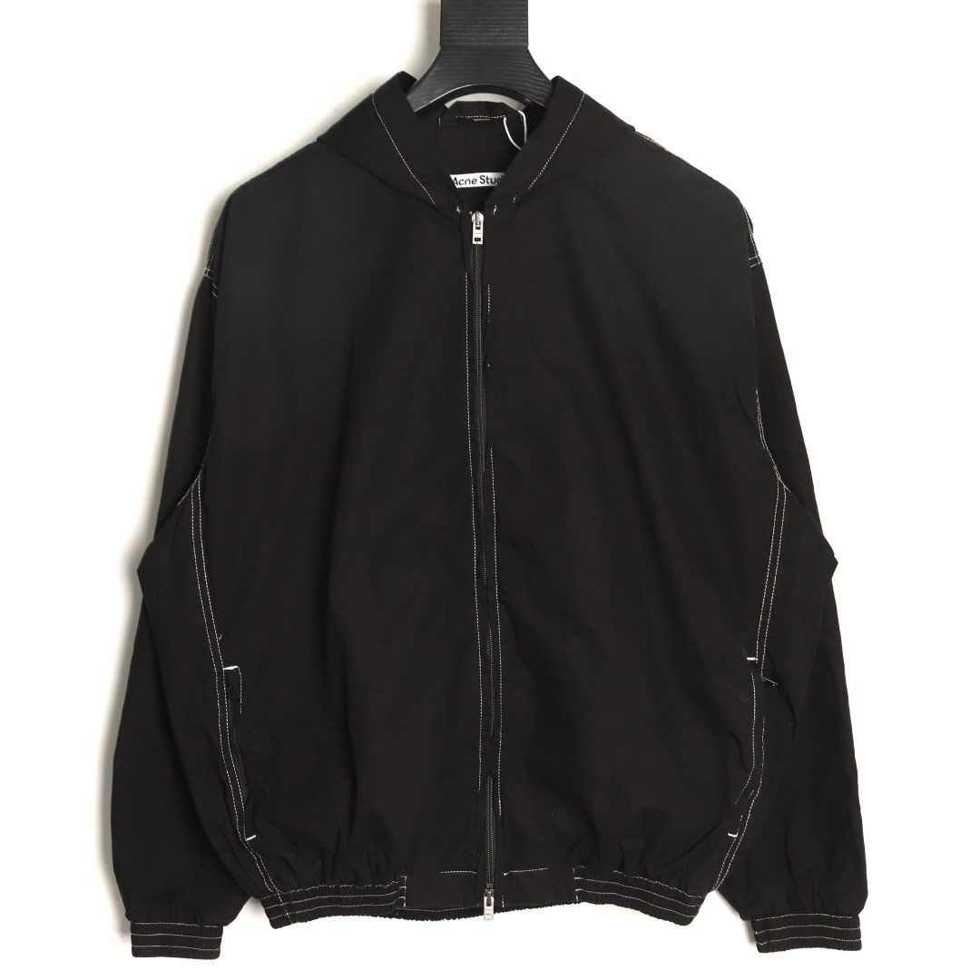 Acne Studios 26FW Contrast Seam Technical Hooded Jacket