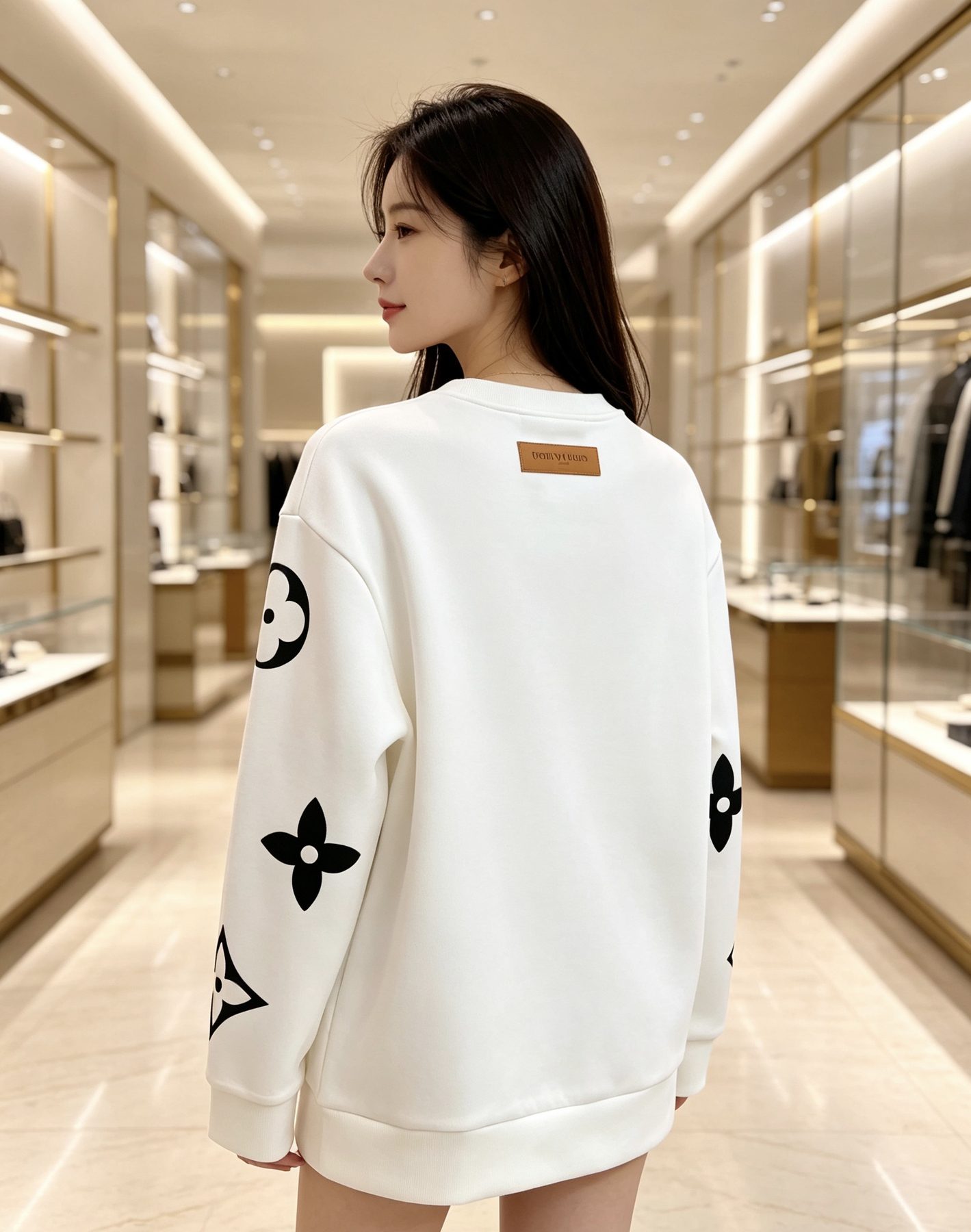 1V Monogram Allover Crewneck Sweatshirt