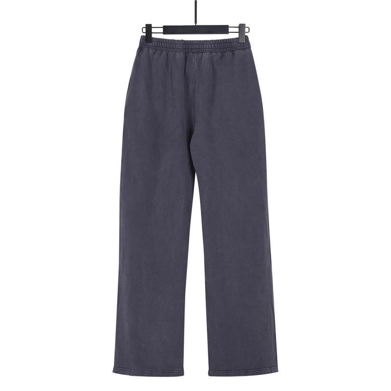 Balenci*ga Distressed Tape Logo Print Trousers