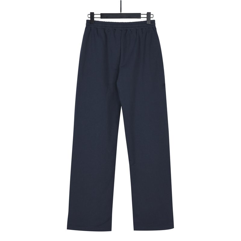 Balenci*ga Cursive Side Logo Embroidered Trousers