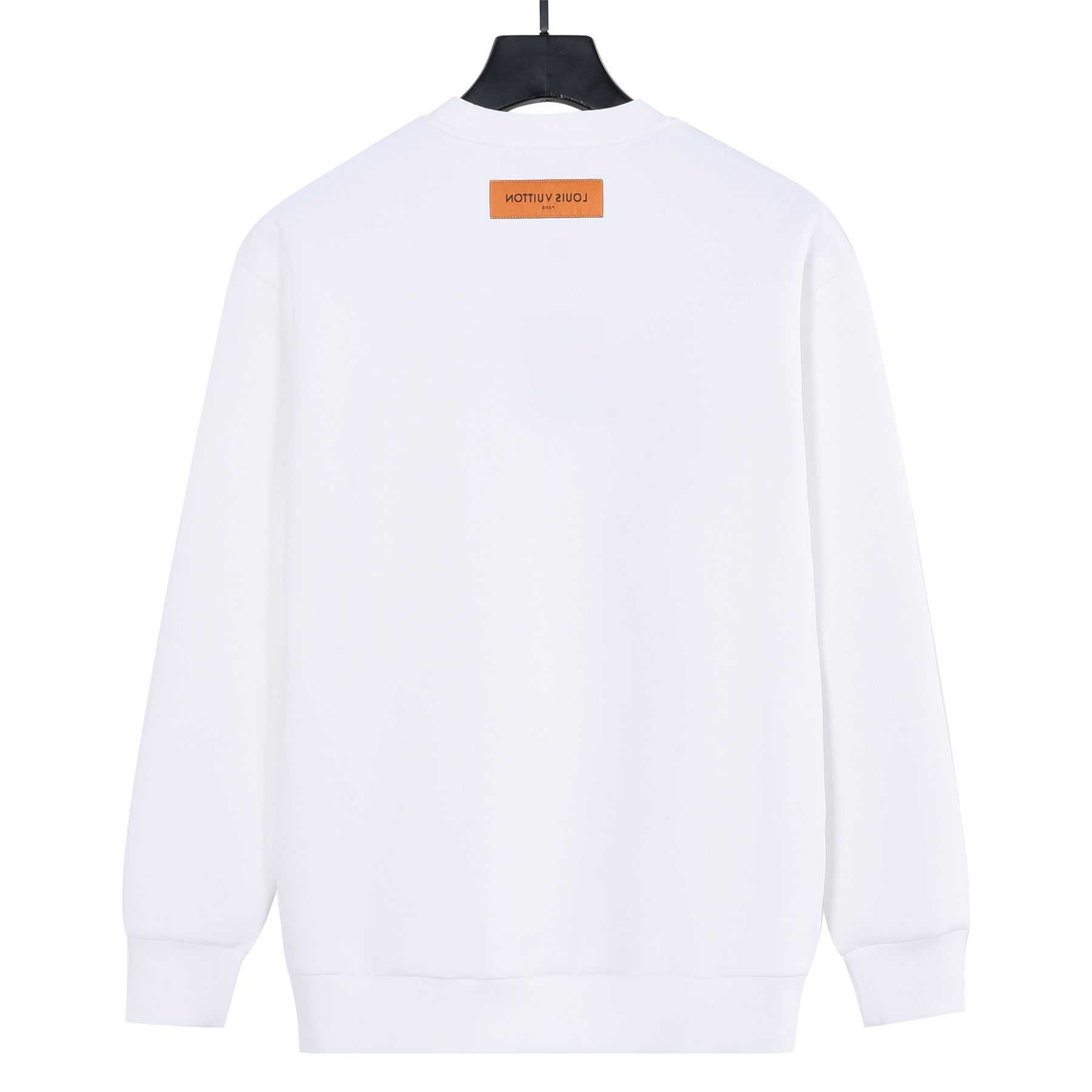 1V Embossed Monogram Collar Embroidered Crewneck Sweatshirt