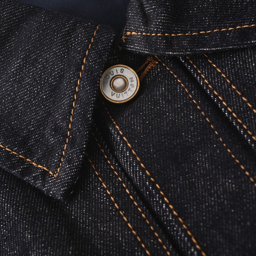 1V Patchwork Embroidered Denim Jacket
