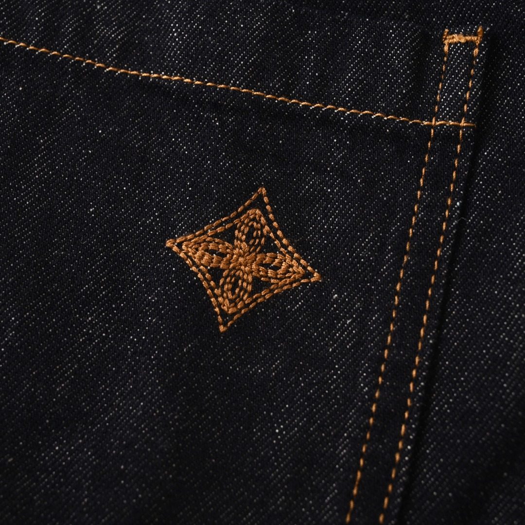 1V Patchwork Embroidered Denim Jacket