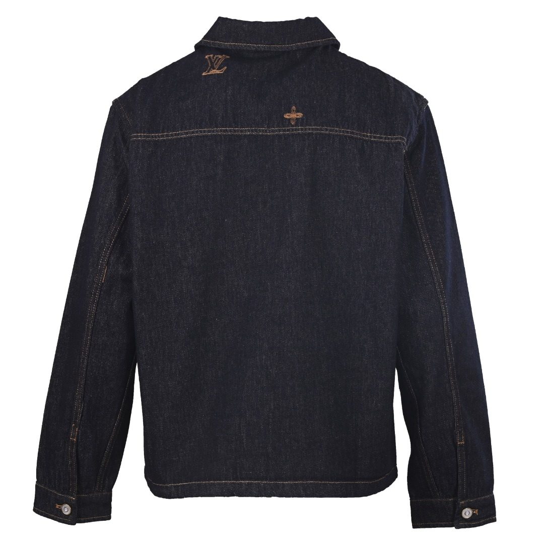 1V Patchwork Embroidered Denim Jacket