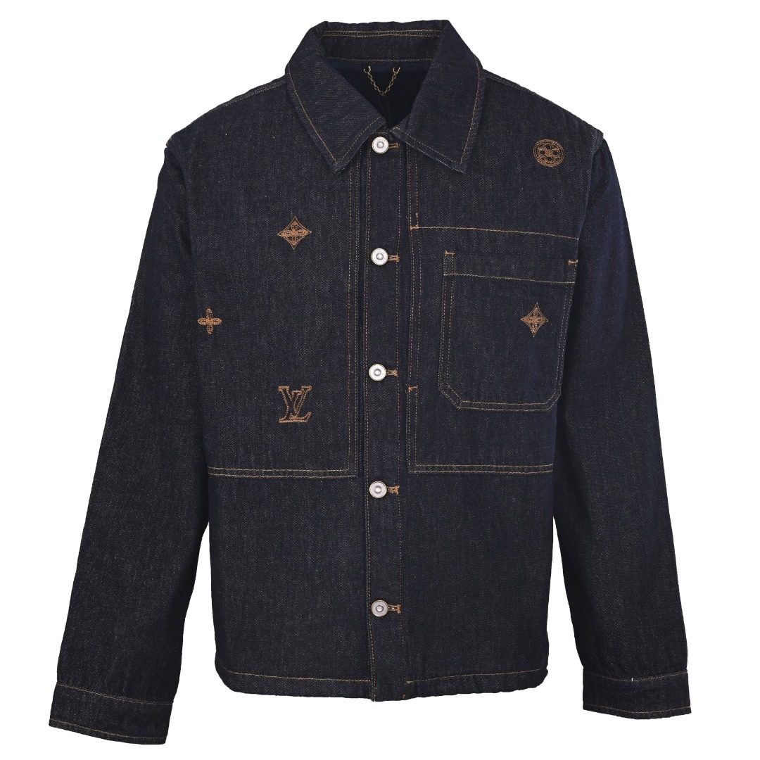 1V Patchwork Embroidered Denim Jacket