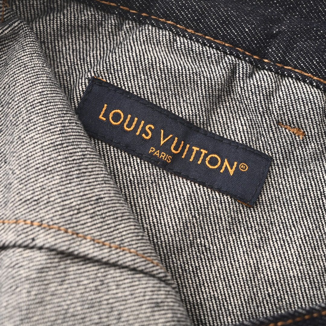 1V Patchwork Embroidered Denim Trousers