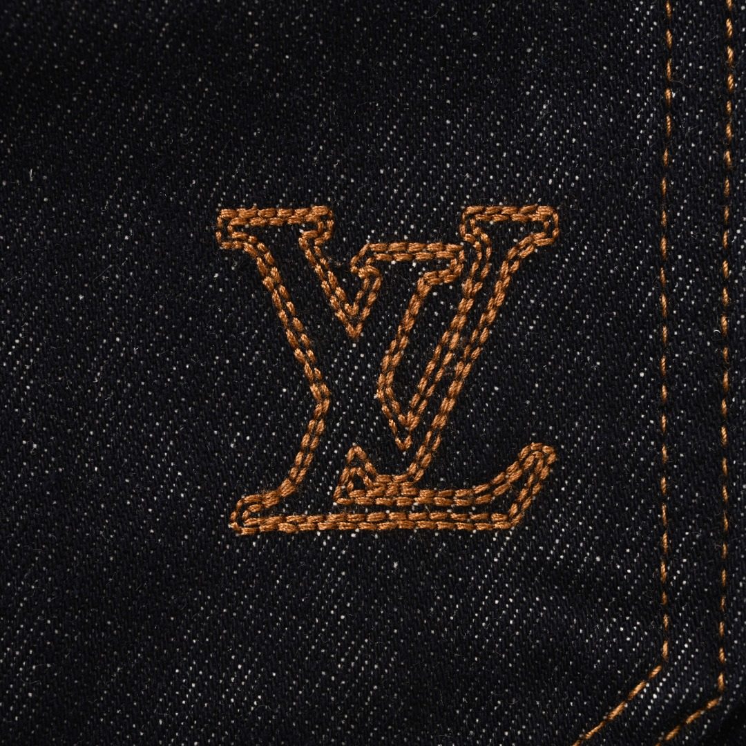 1V Patchwork Embroidered Denim Trousers