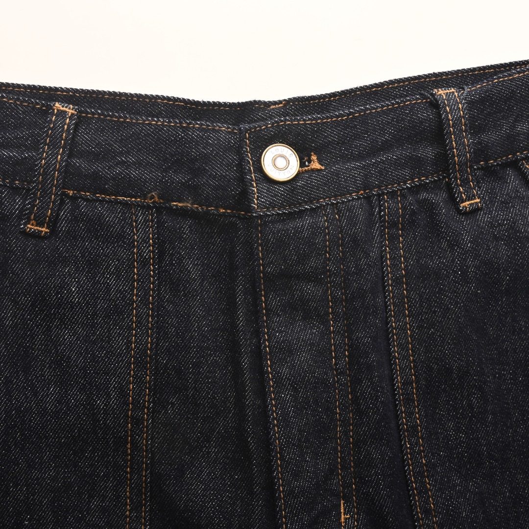 1V Patchwork Embroidered Denim Trousers