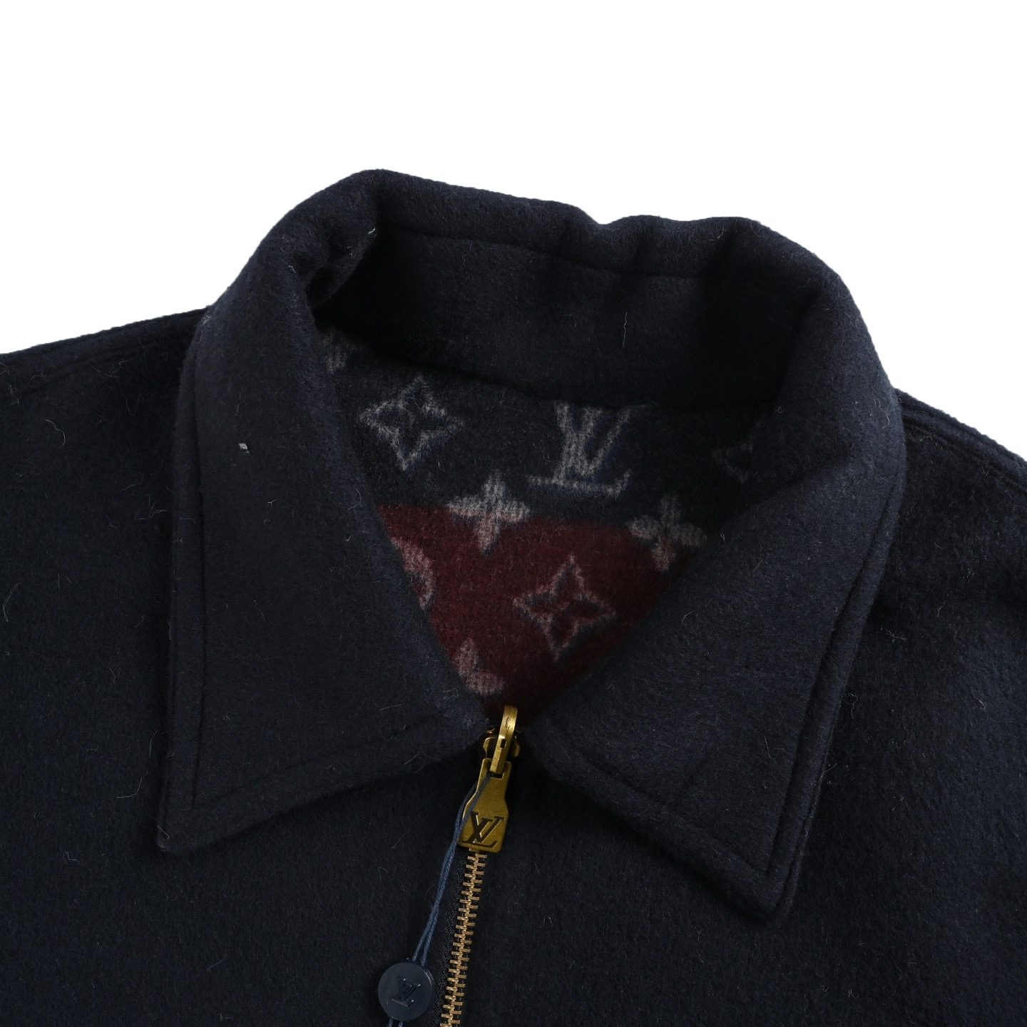 1V 25FW Reversible Monogram Wool Jacket