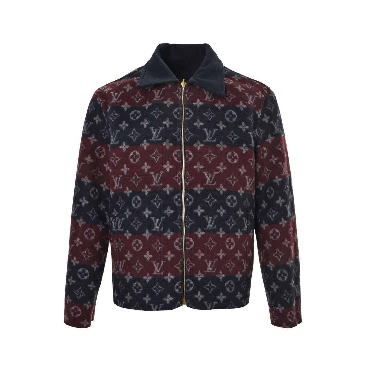 1V 25FW Reversible Monogram Wool Jacket