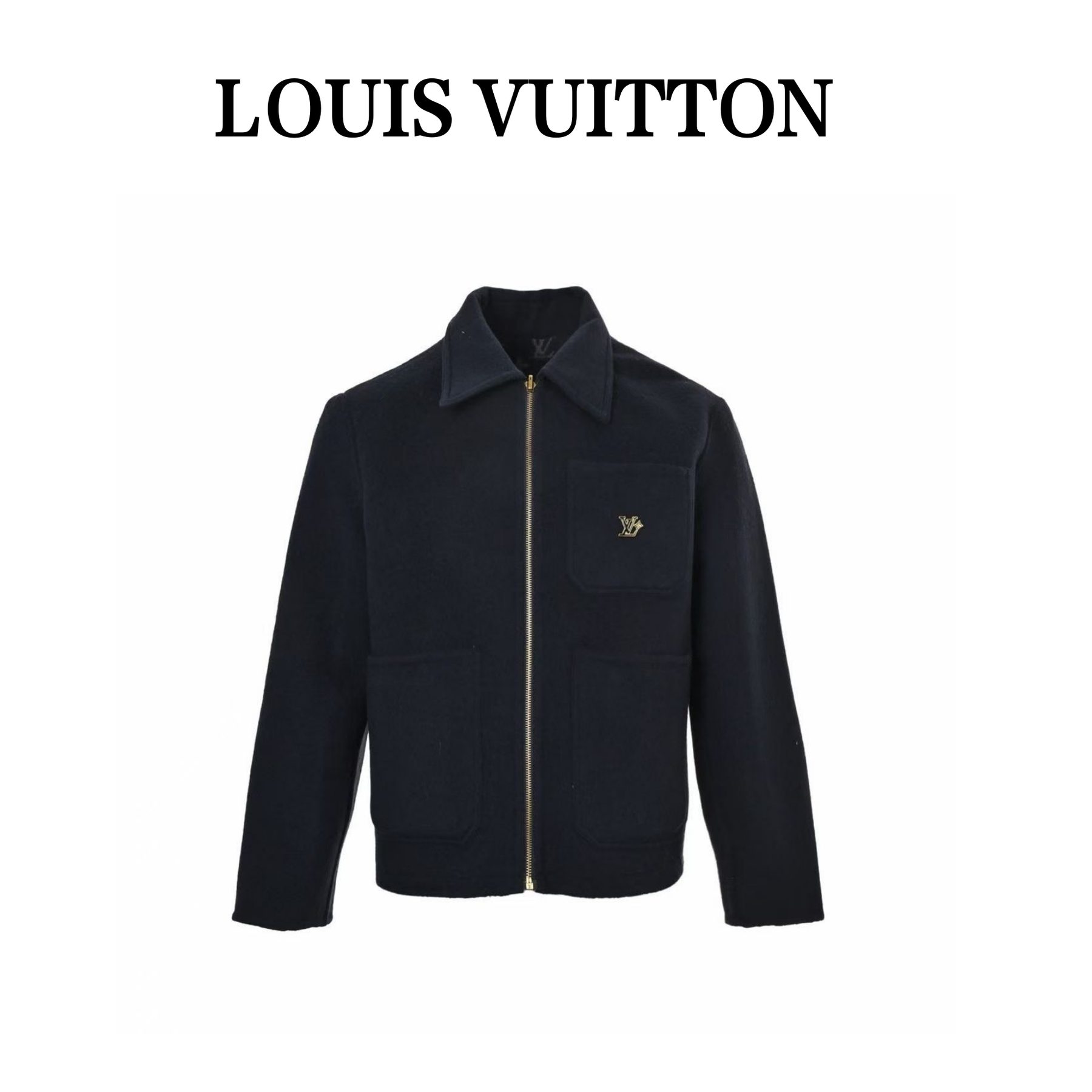 1V 25FW Reversible Monogram Wool Jacket