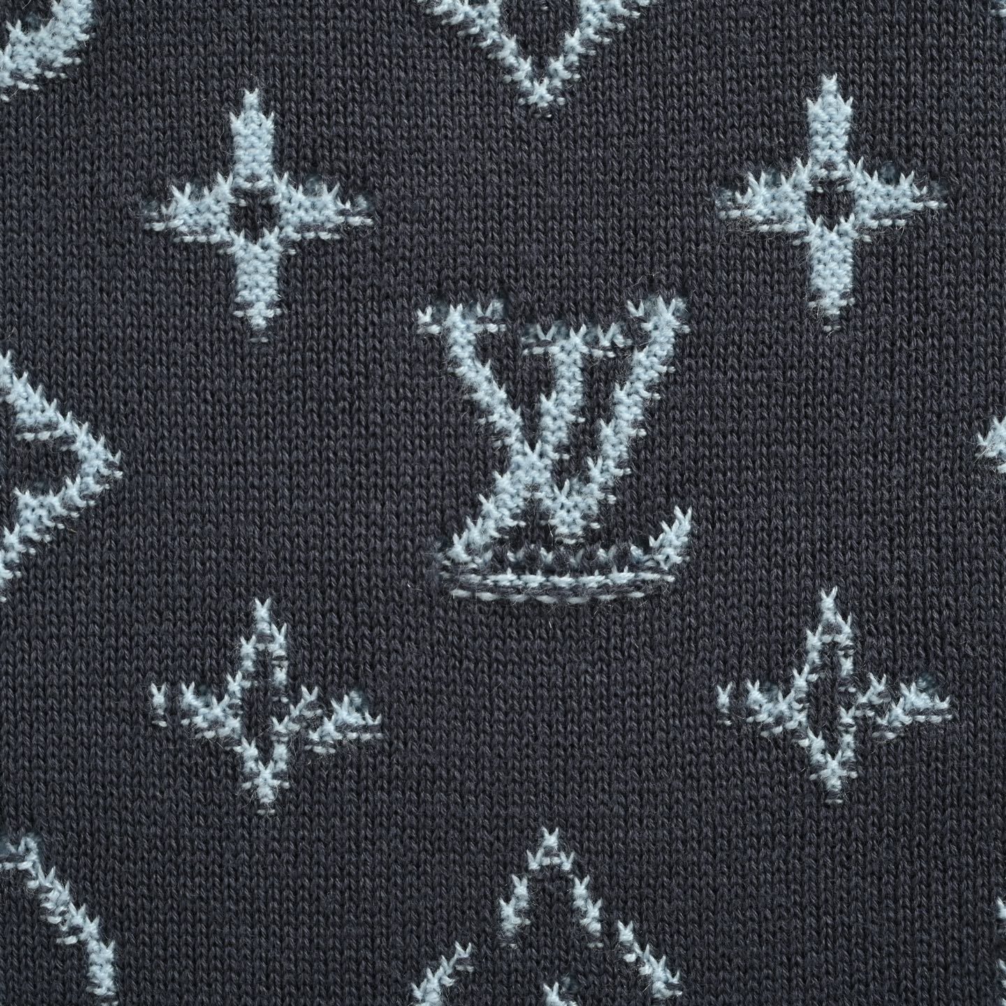 1V Gradient Monogram Jacquard Crewneck Sweater