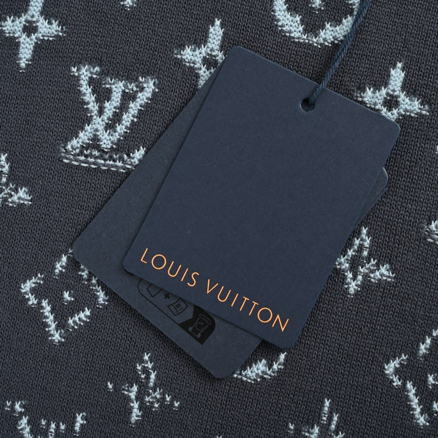 1V Gradient Monogram Jacquard Crewneck Sweater