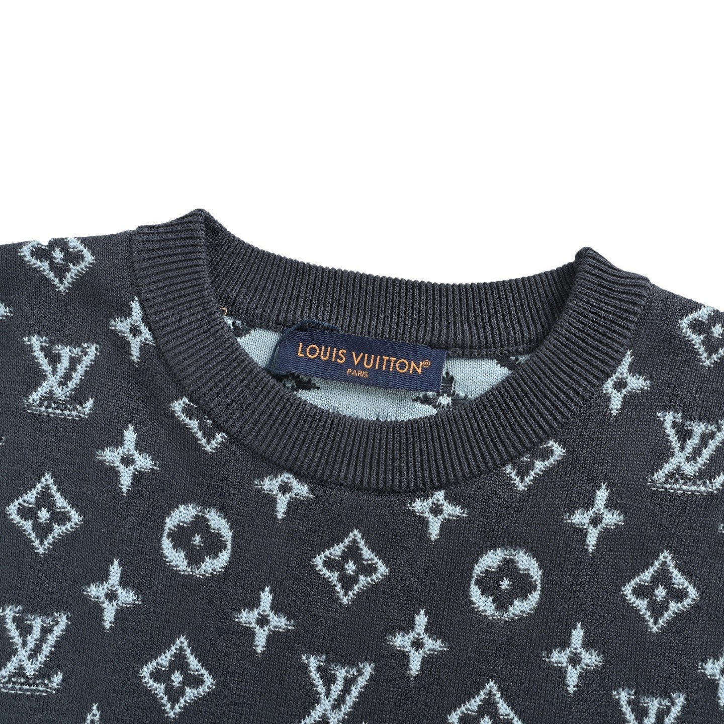 1V Gradient Monogram Jacquard Crewneck Sweater